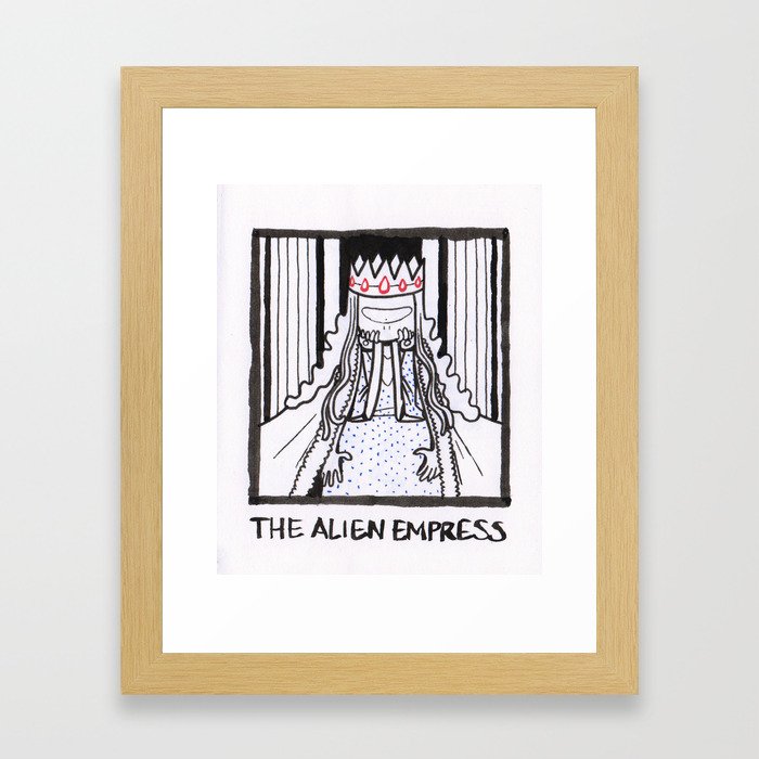 The Alien Empress Framed Art Print