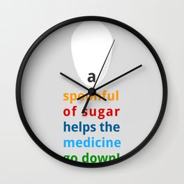A spoon full of sugar Wall Clock