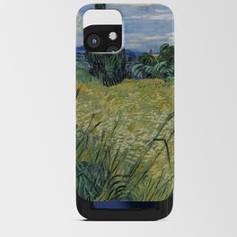 Green Wheat Field With Cypress iPhone Card Case