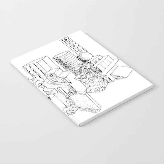 cubes and balls in the city Notebook