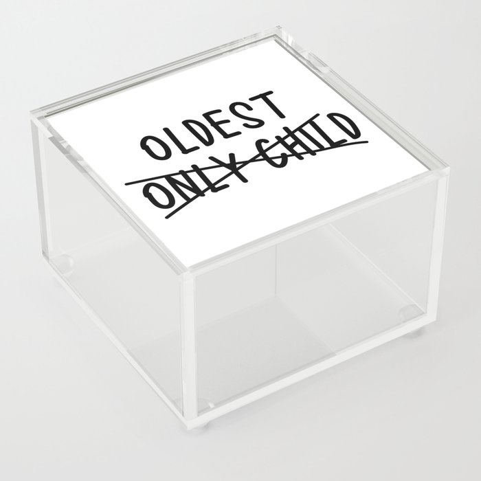New Baby Oldest Sibling Funny Acrylic Box
