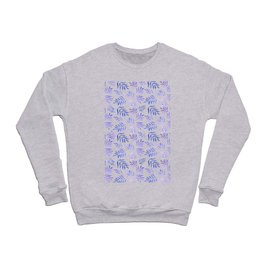 Watercolor branches pattern - lilac Crewneck Sweatshirt