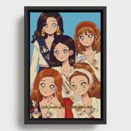 Girl Scouts Red Velvet Framed Canvas