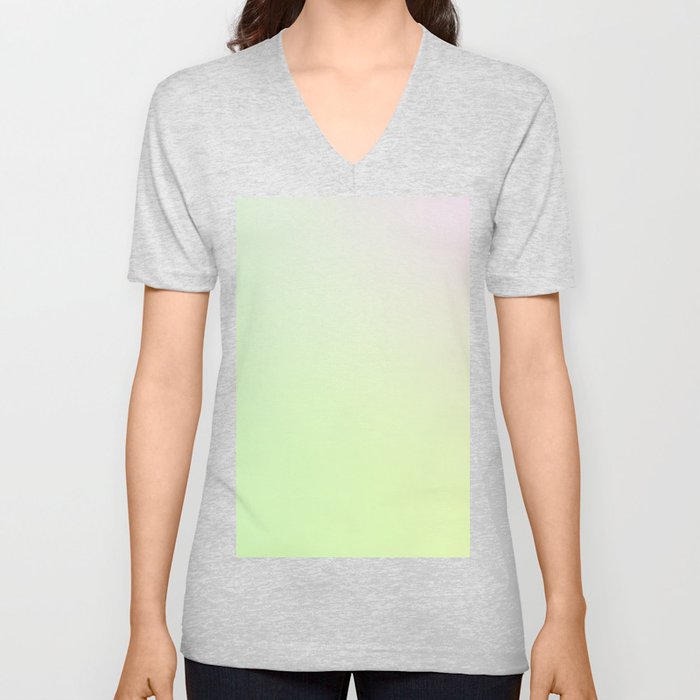 17 Gradient Aura Ombre 220426 Valourine Digital Minimalist Art V Neck T Shirt