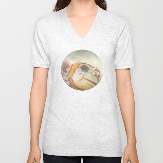 Happy Monkey Unisex V-Neck