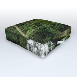 Appalachian Mountains Cascade Waterfall Nature Landscape Photography Outdoor Floor Cushion
