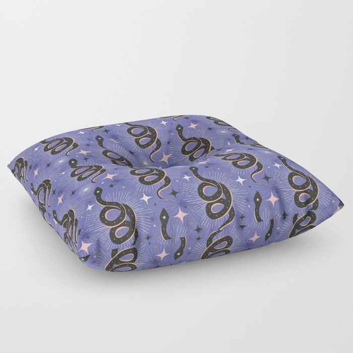Slither Through The Stars Very Peri Floor Pillow