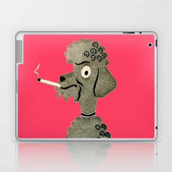 1950's Poodle Fifi Having A Smoke Laptop & iPad Skin