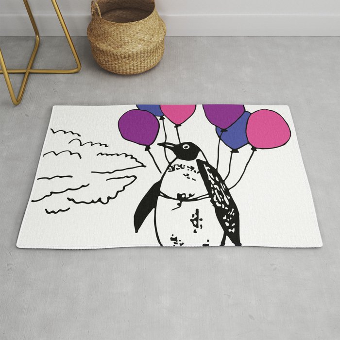 Penguins Can Fly Rug
