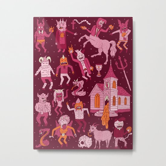 Wow! Demons! Metal Print
