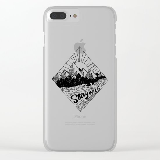 Stay Wild Clear iPhone Case