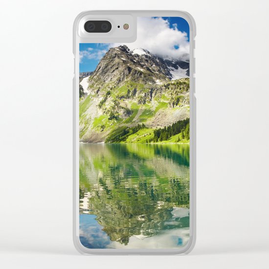 Mountain reflection #lake Clear iPhone Case
