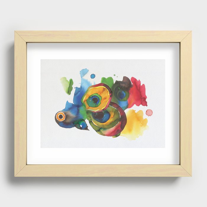 Colorful fish 3 Recessed Framed Print