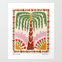 Just a Palm Tree Art Print