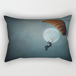 Skydiver's Moon Rectangular Pillow