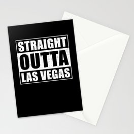 Straight Outta Las Vegas Stationery Card