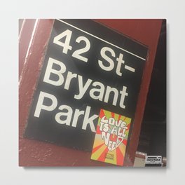 Bryant Park station Metal Print
