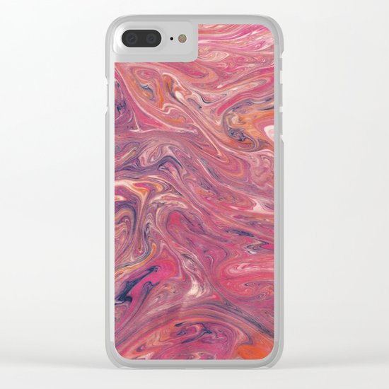 Suminagashi 05 Clear iPhone Case