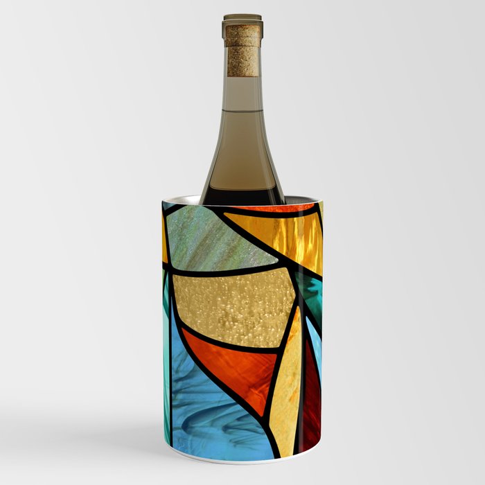 Colorful Stained Glass Wine Chiller