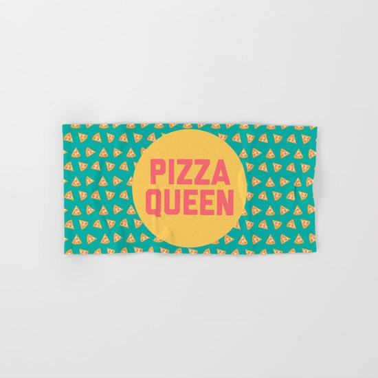 Pizza Queen Funny Quote (Graphic) Hand & Bath Towel