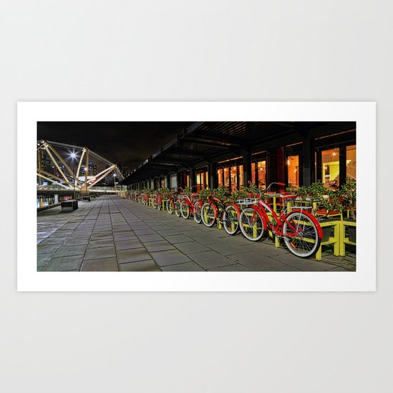 Ride to the bridge Art Print