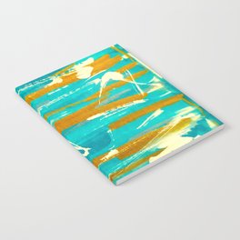 Blue Gold Swirl Notebook