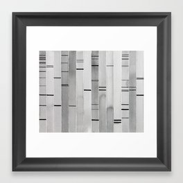 "PAGE3" Gel Electrophoresis 3, watercolor, painting, abstract, science, science art, dna, dna art Framed Art Print