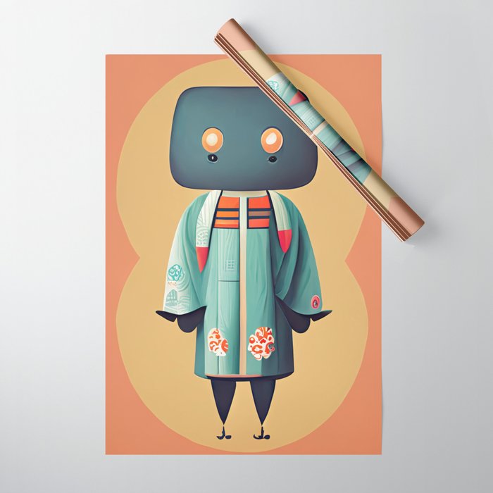 Kimono Bot Returns Wrapping Paper