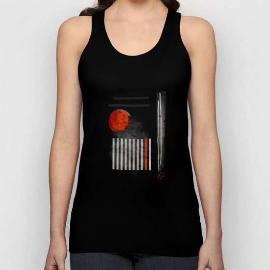 orange wants to be black Unisex Tank Top