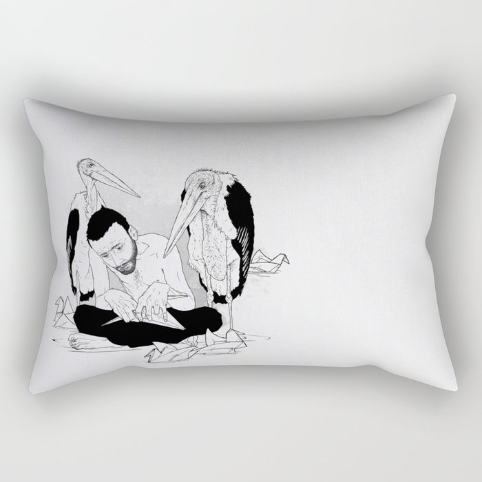 birdmaker print Rectangular Pillow