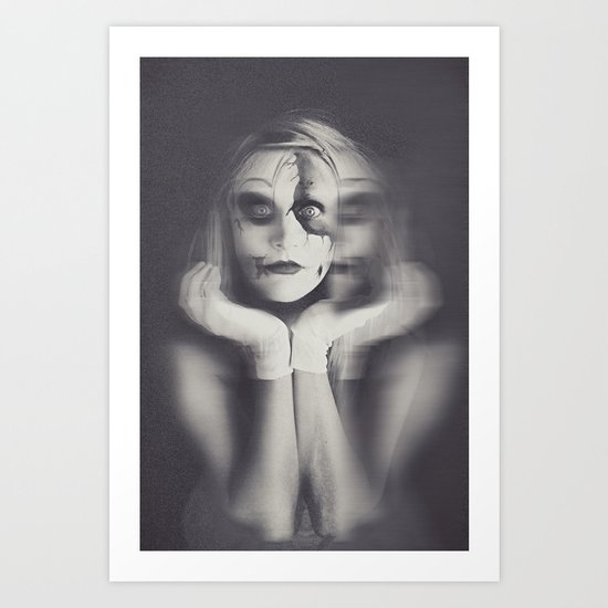 Pinocchio Cracked Art Print
