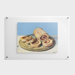 Vintage Jelly Roll Baking Dessert Recipe  Floating Acrylic Print