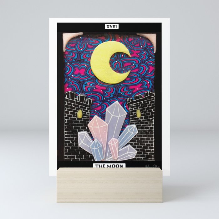 The Moon - Bi Pride Mini Art Print