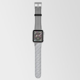 Elegant Pinstripes and Triangles Gray Grey Apple Watch Band