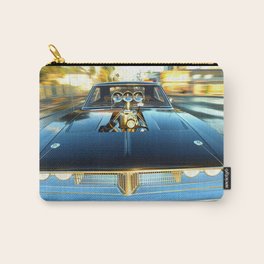 Blown RT Charger front racing view black muscle car automobile transportation color photograph / photography poster posters Carry-All Pouch