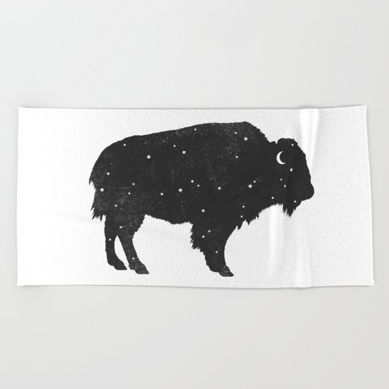 Mystic Buffalo Beach Towel