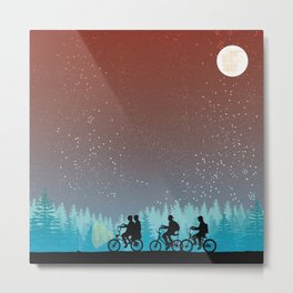 Stranger 80s Things - Searching for Will B.  Metal Print | Gremlins, Forest, Things, 11, Eighties, 1980, Bikes, Goonies, 1980S, Dustin 