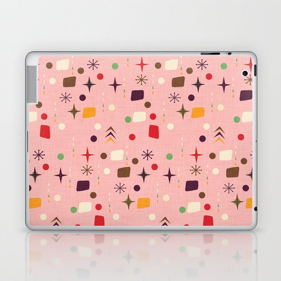 Atomic Pattern Pink Purple  #midcenturymodern Laptop & iPad Skin