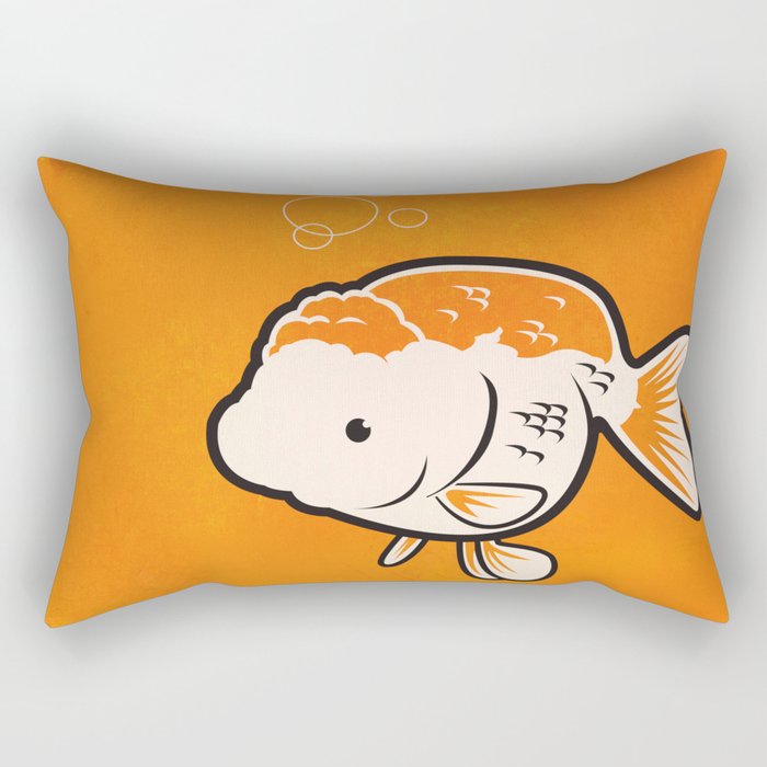 Ranchu Goldfish Rectangular Pillow