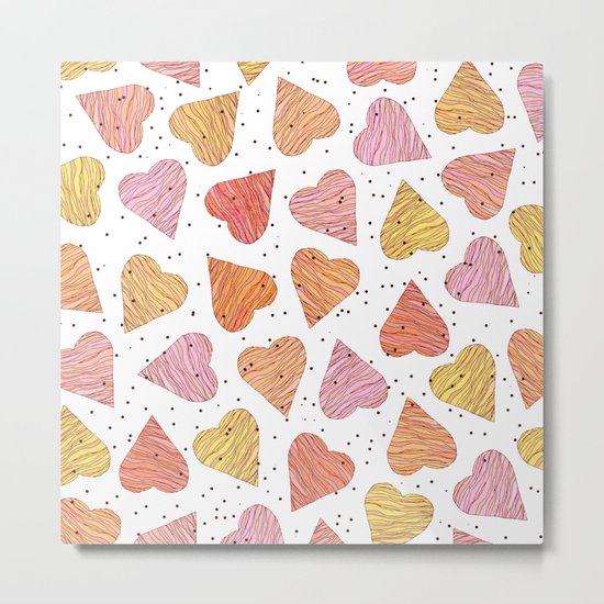 Love, hearts, cookies! Metal Print