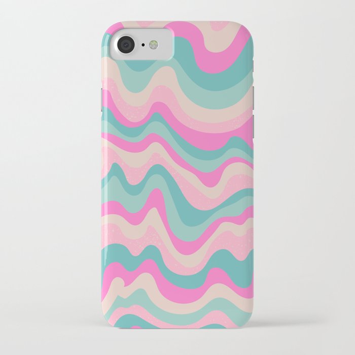 squiggly mars_mint candy iPhone Case