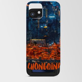 Chongqing China city watercolor iPhone Card Case