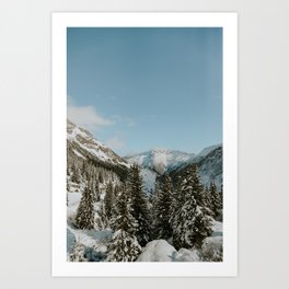 Mountain views in Switzerland Art Print
