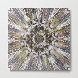 Pale sunshine through the blizzard Metal Print | Weather, Maroon, Sunshine, Abstract, Orange, Drawing, Black And White, Purple, Graphicdesign, Mandala 