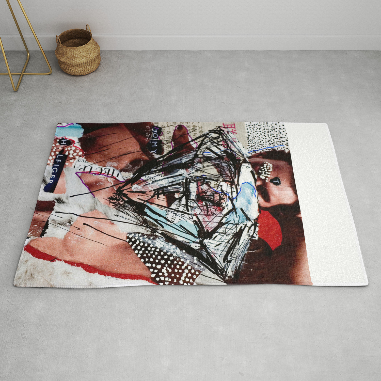 Diamond Head Magazine Collage Painting Rug By Torr Society6