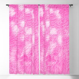 Pink Deer Fur Pop-Art Animal Print Blackout Curtain