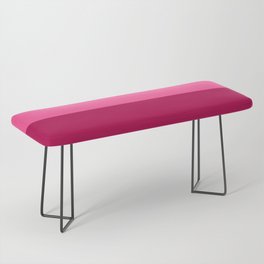 Pink Reddish Berry Minimalist Color Block Bench