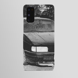 fuck war in Russian on abandoned car Android Case