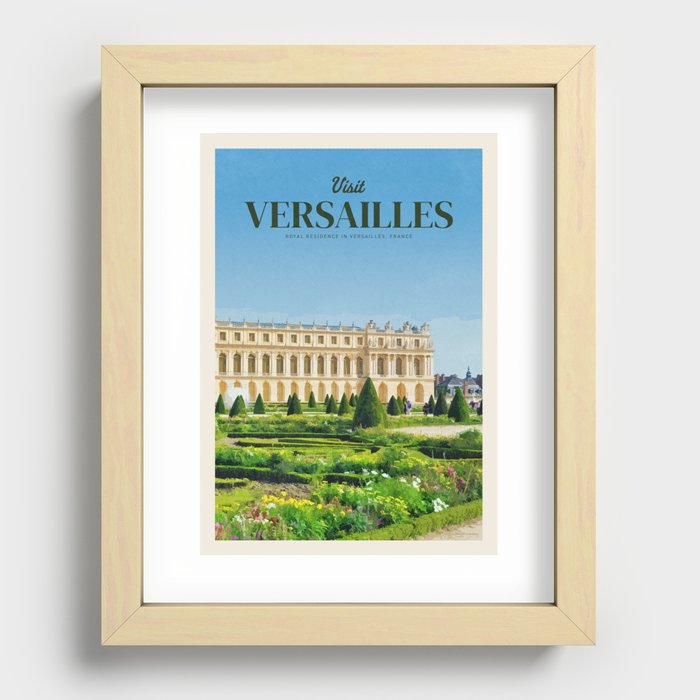 Visit Versailles Recessed Framed Print