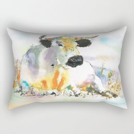 lying cow Rectangular Pillow
